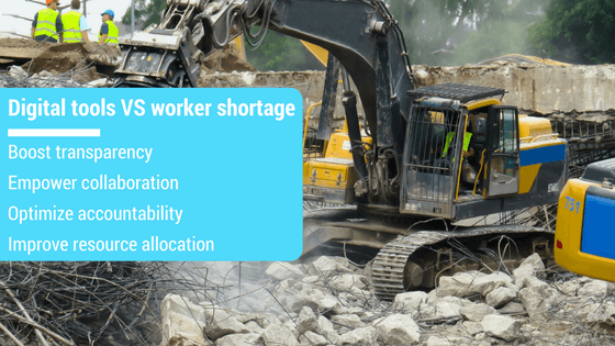 construction worker shortage - digital tools