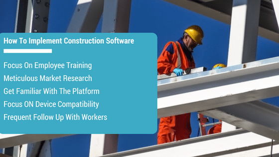 How to implement construction software