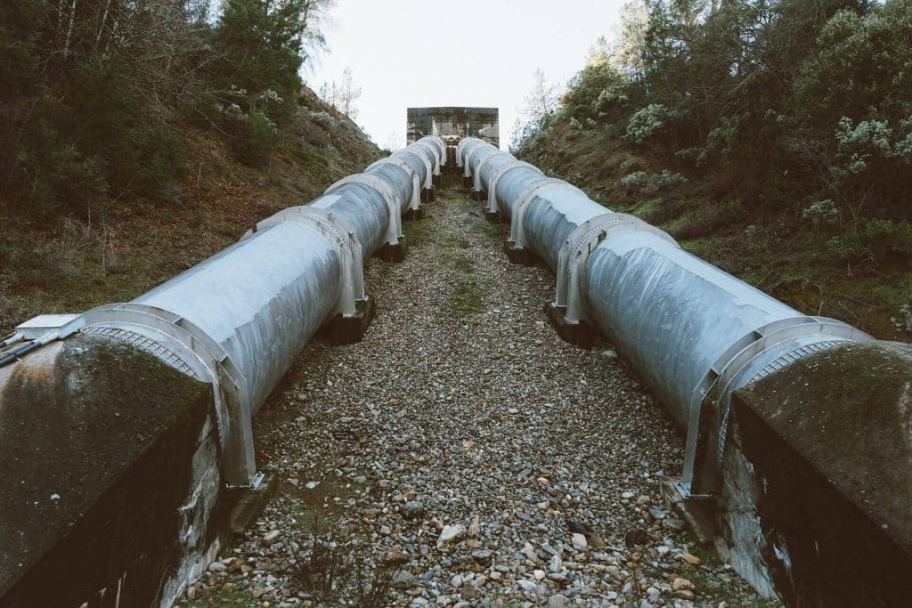 A sewage pipeline