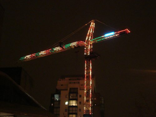 Christmas crane