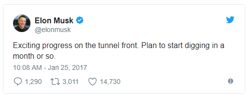 Elon Musk - tweet 1