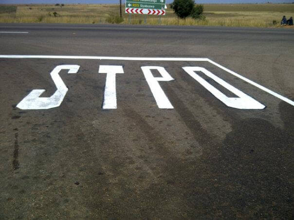 Construction Fail - Stop sign
